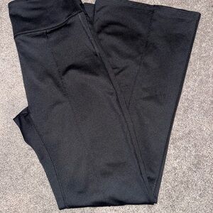 PINK Victoria's Secret PINK Fleece Flare Black Pants